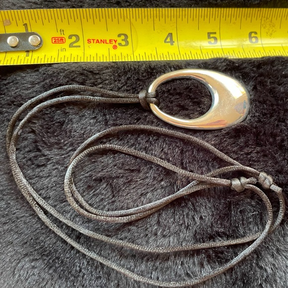 Silver Tone Adjustable Necklace - Picture 3 of 3